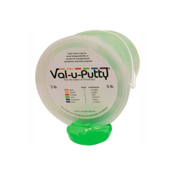 Val-u-Putty Exercise Putty, Lime, Medium, 5 Pound